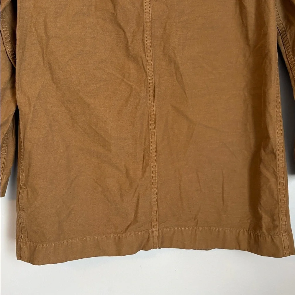 Everlane Fatigue Blazer size S Oversized Walnut Brown Organic Cotton Linen